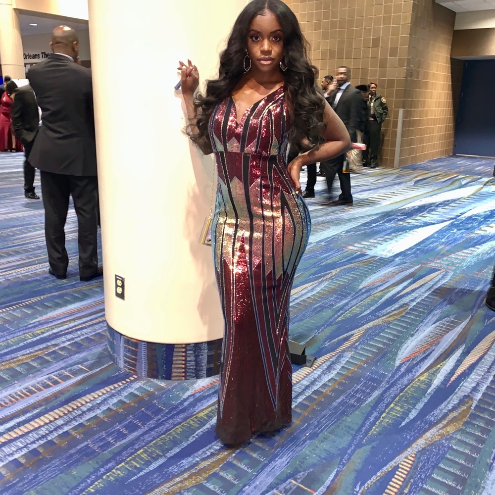 Sequin Maxi Dress